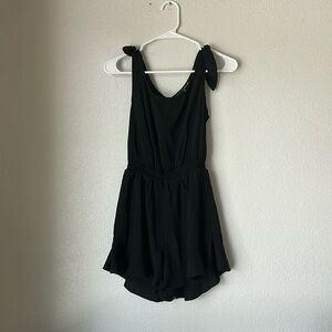 Black Romper Women's Small Elastic Waist